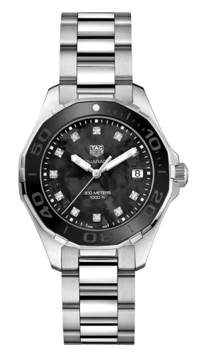 TAG Heuer Aquaracer 300M Quartz 35 Stainless Steel / Black MOP - Diamond / Bracelet